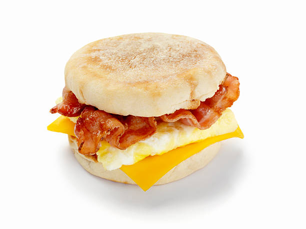 Breakfast sandwich and hashbrown